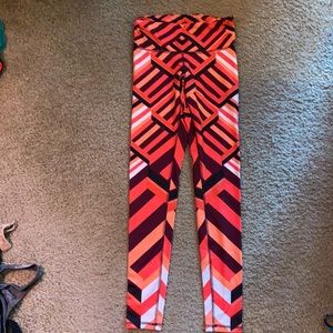 Champion patterned workout leggings size extra small